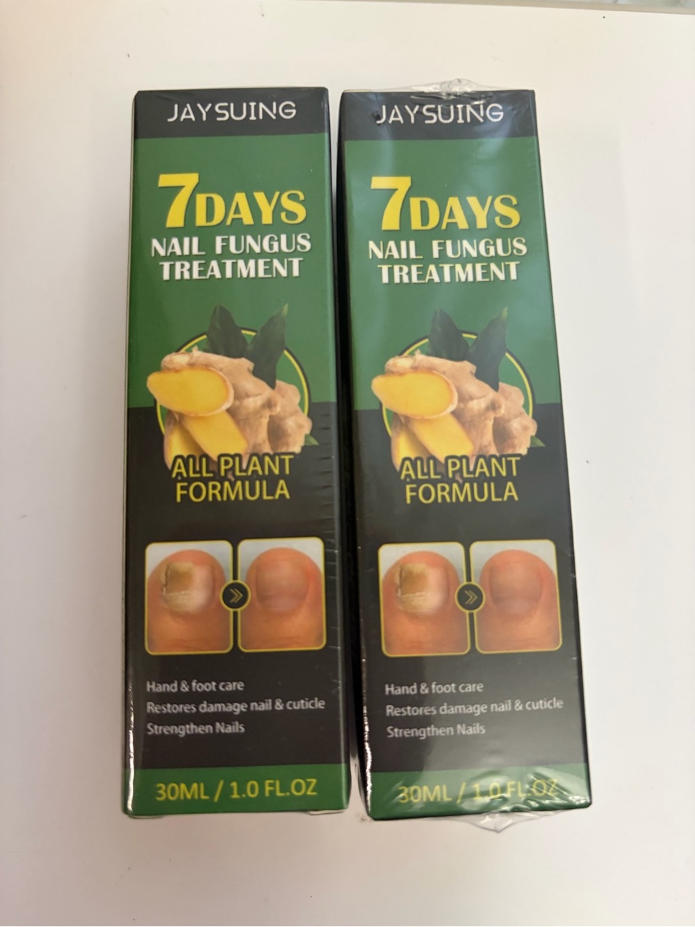 JAYSUING 7 Days Nail Fungus Treatment - Green & Yellow